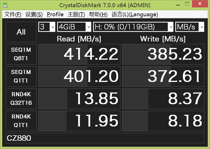 闪迪CZ880测速